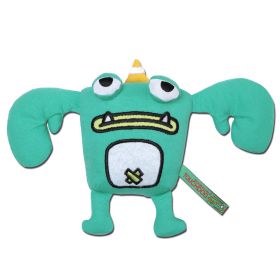 Touchdog Cartoon Crabby Tooth Monster Plush Dog Toy